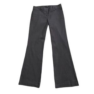 Express Design Studio Womens Size 6 Brown Striped Editor Dress Pants